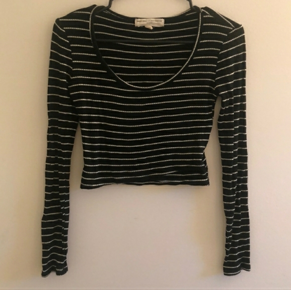 Urban Outfitters Tops - U.o black and white stripe long sleeve